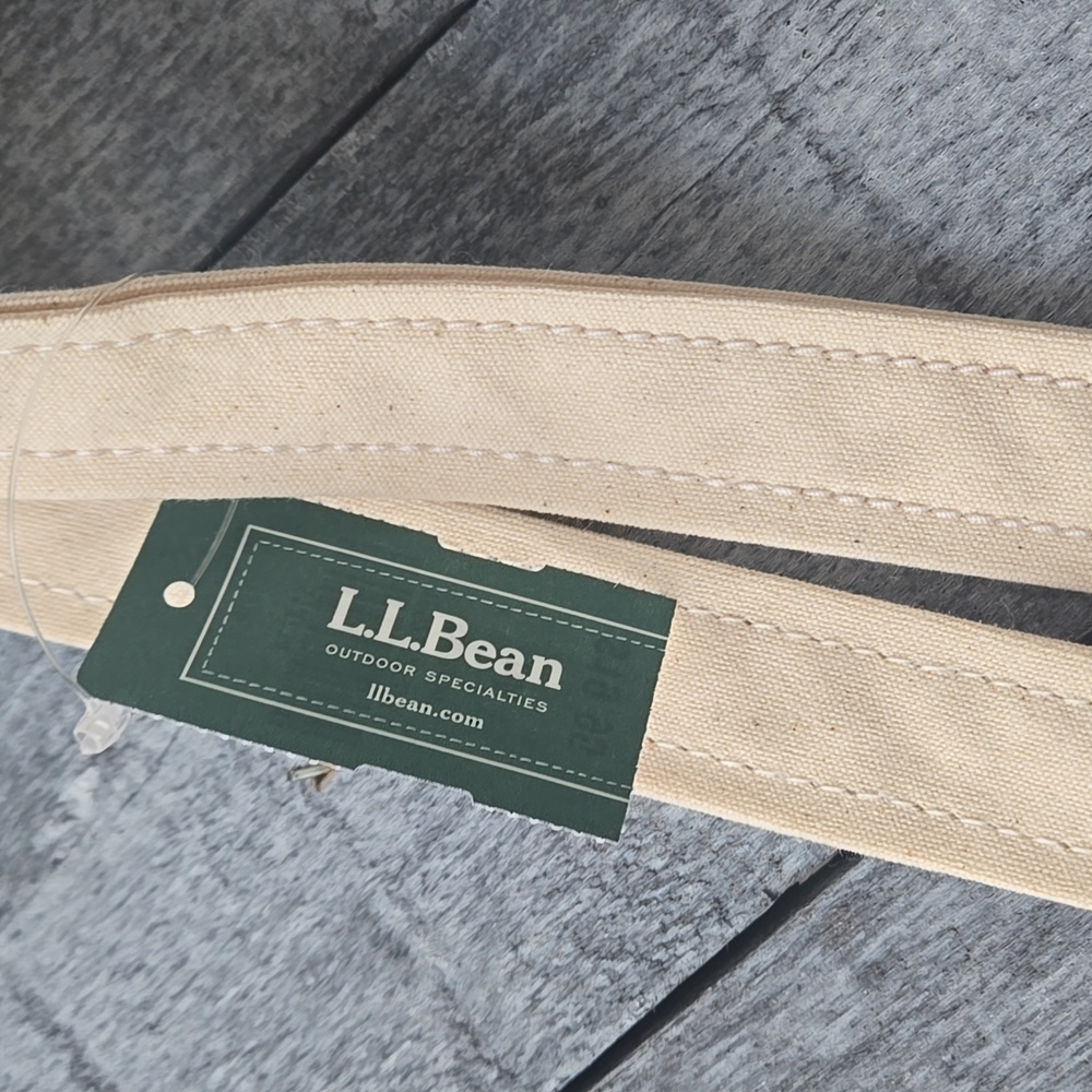NWT L.L. Bean Canvas Tote Bag and Sticker - Picture 10 of 11